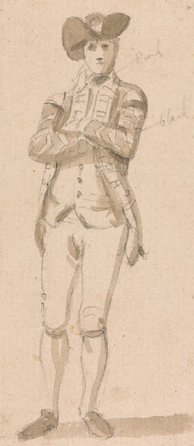 Figura in piedi di un giovane uomo da Paul Sandby